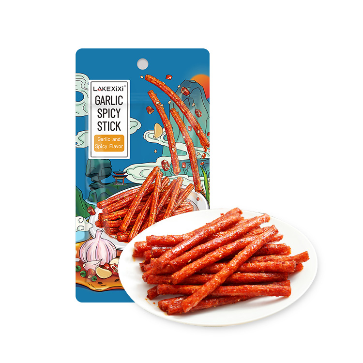 garlic spicy stick - HALAL ISO22000, non-fried vacuum packaging, Hot Spicy OEM snack