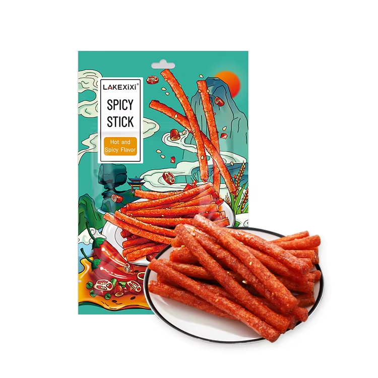 92g Traditional Hot and Spicy Stick - HALAL ISO22000, non-fried vacuum packaging, Hot Spicy OEM snack