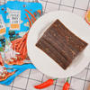 	Close-up of Traditional Hot and Spicy Stick texture - chewy strip grain snack, Hot Spicy flavor, vacuum-packed