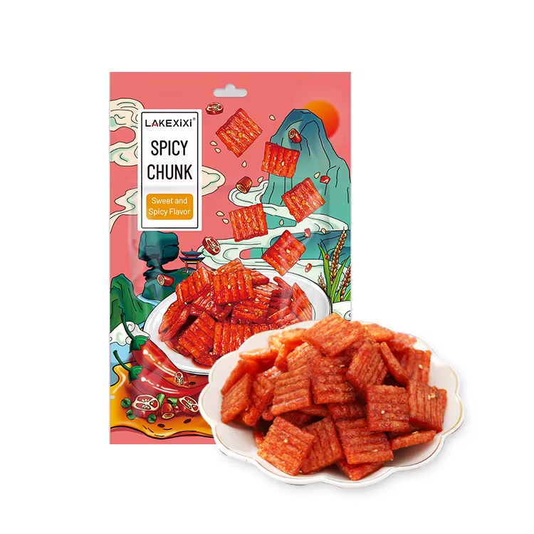 92g Traditional Sweet Spicy Chunk - HALAL ISO22000, non-fried vacuum packaging, Sweet Spicy OEM snack