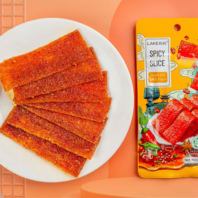 26g Traditional Sweet Spicy Slice - HALAL ISO22000, non-fried vacuum packaging, Sweet Spicy mini OEM snack
